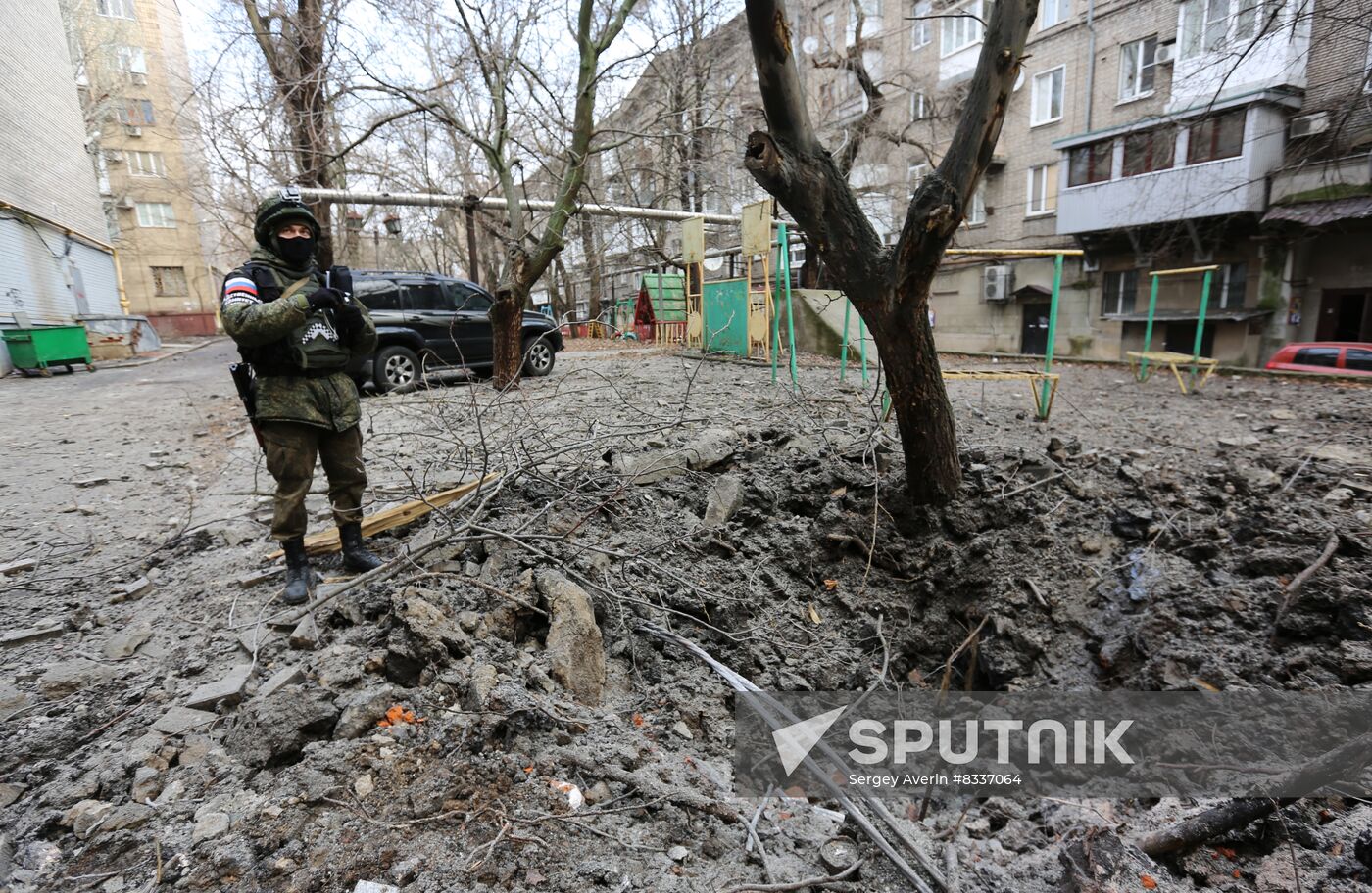 Russia Ukraine Military Operation Donetsk Shelling