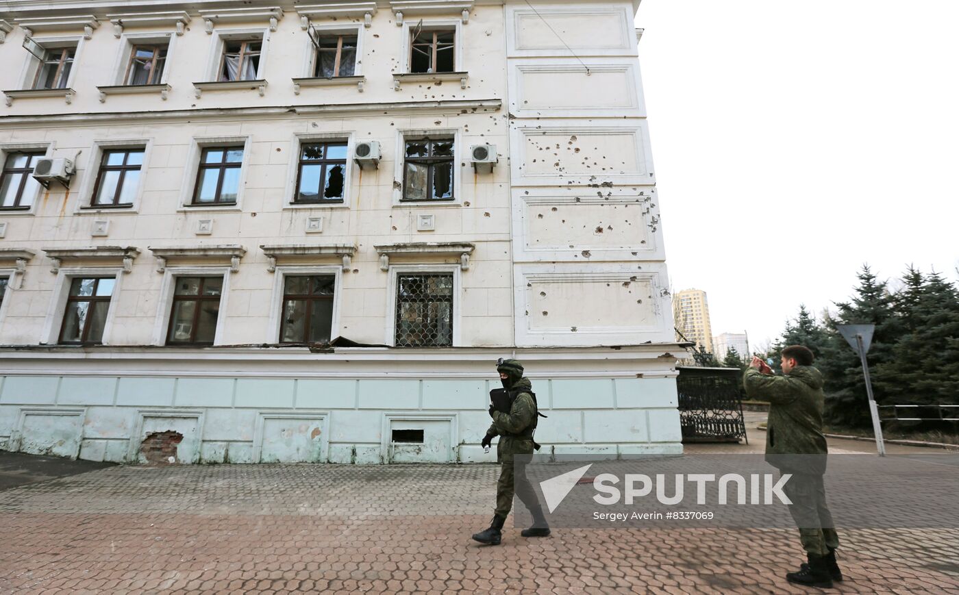 Russia Ukraine Military Operation Donetsk Shelling