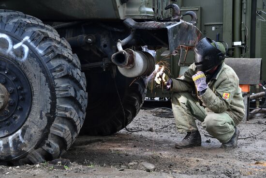 Russia Ukraine Military Operation Repair Base