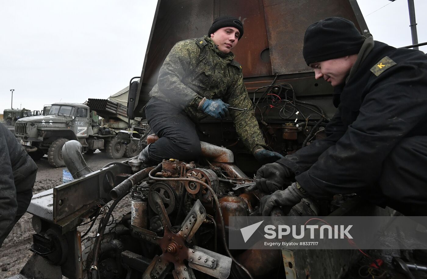 Russia Ukraine Military Operation Repair Base