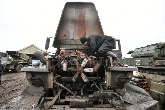 Russia Ukraine Military Operation Repair Base