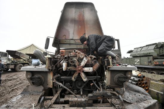Russia Ukraine Military Operation Repair Base