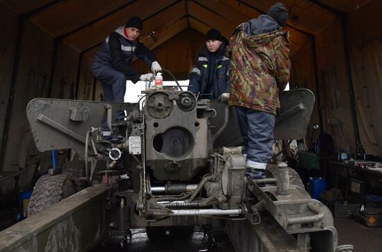 Russia Ukraine Military Operation Repair Base