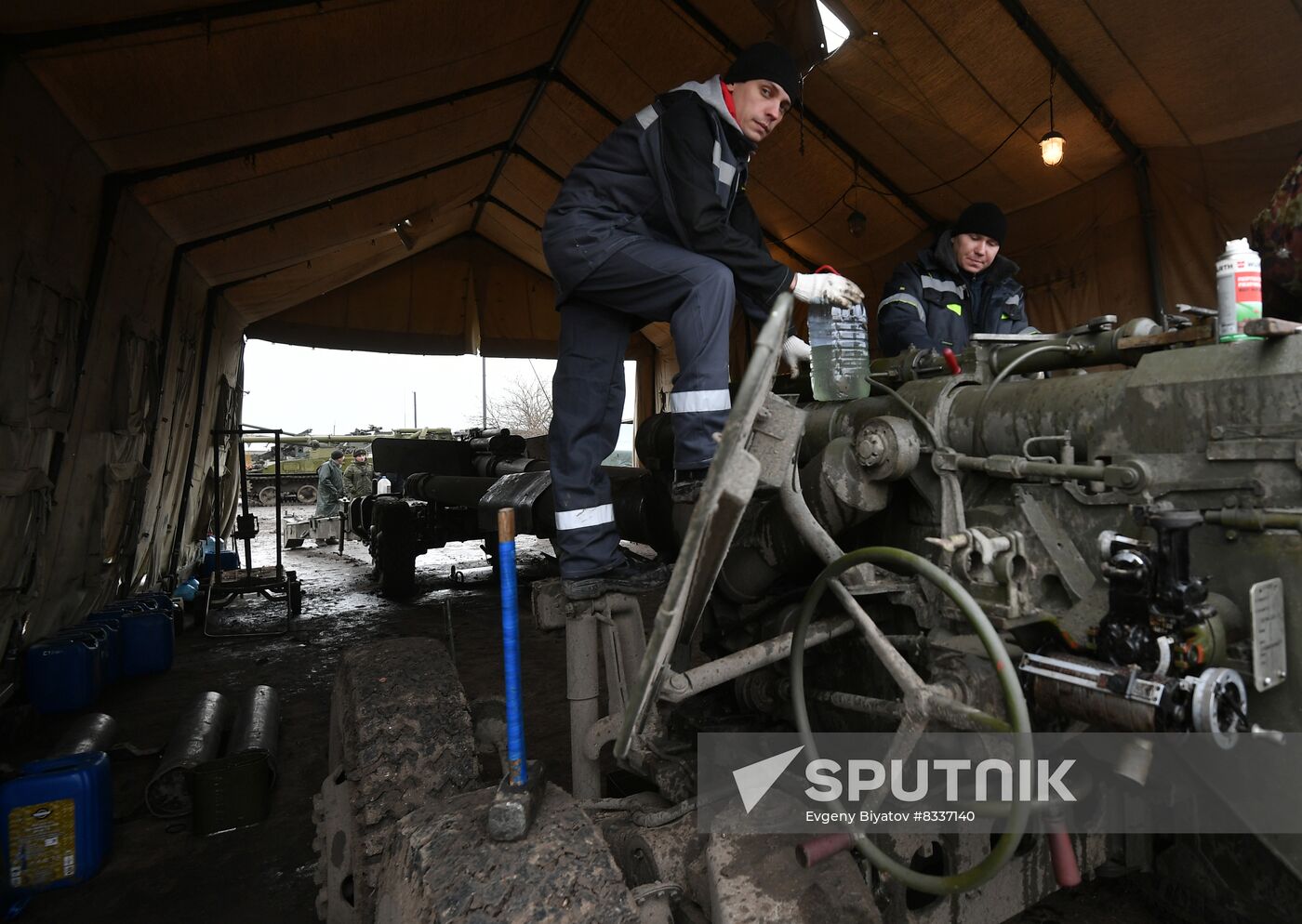 Russia Ukraine Military Operation Repair Base