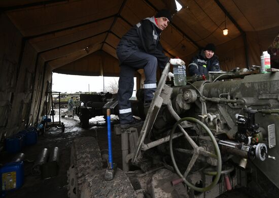 Russia Ukraine Military Operation Repair Base