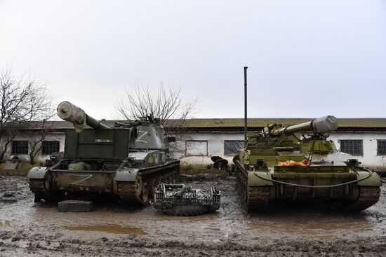 Russia Ukraine Military Operation Repair Base