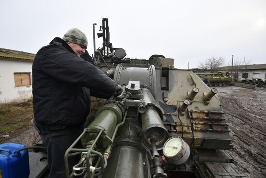 Russia Ukraine Military Operation Repair Base