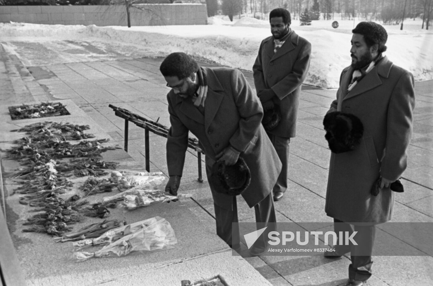 Delegation from Grenada in Leningrad