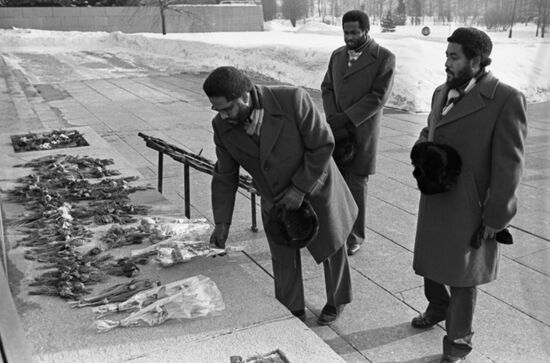 Delegation from Grenada in Leningrad