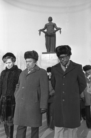 Delegation from Panama in Leningrad