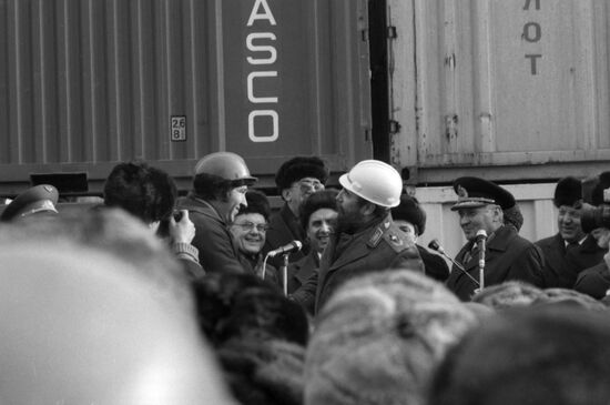 Cuban Communist Party's delegation in Odessa