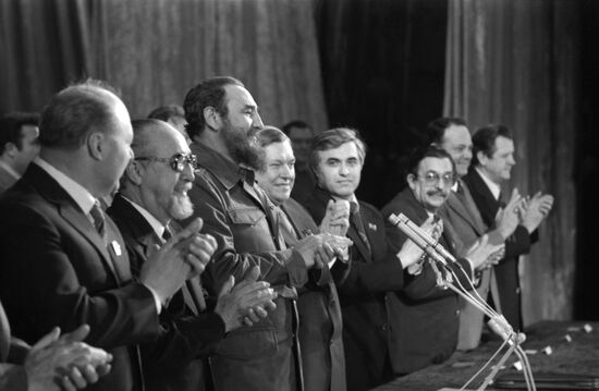 Cuban Communist Party's delegation in Odessa
