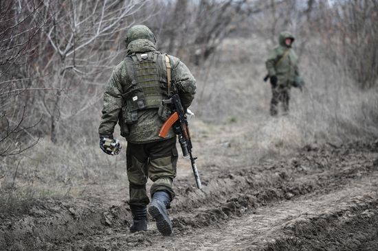 Russia Ukraine Military Operation Mortar Crew