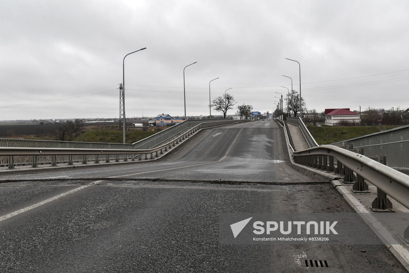 Russia Ukraine Military Operation Bridge Blowing Up