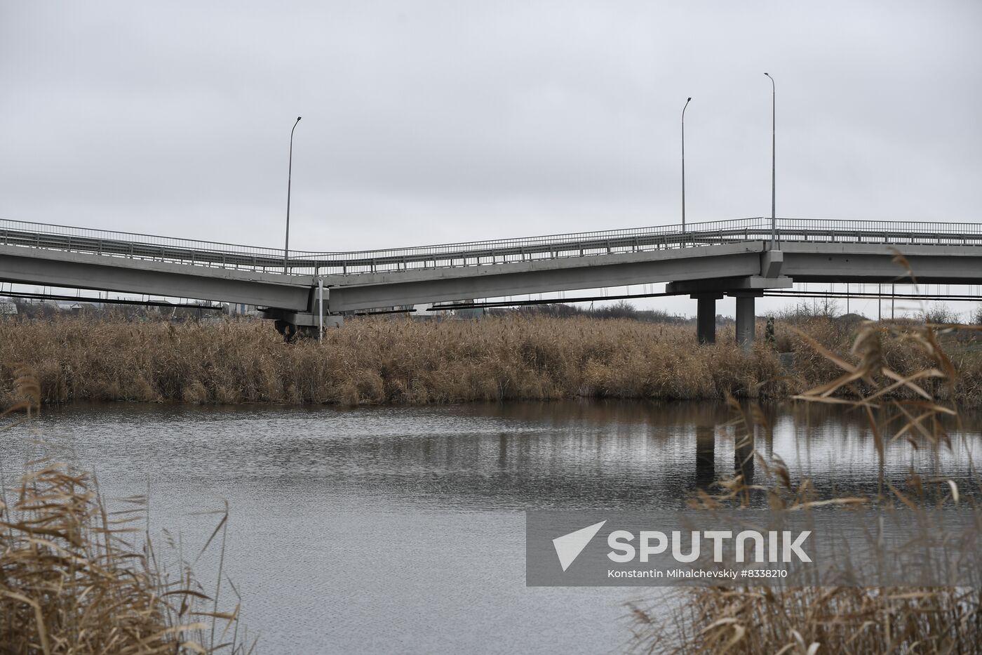 Russia Ukraine Military Operation Bridge Blowing Up