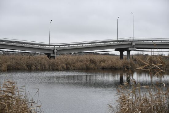 Russia Ukraine Military Operation Bridge Blowing Up