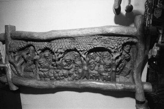 Wood-carver Ipolitas Uzkurnis