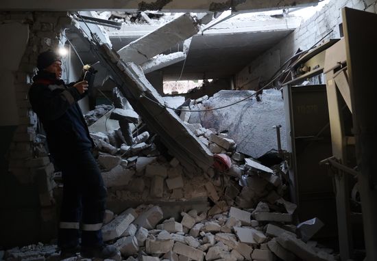 Russia Ukraine Military Operation Shelling