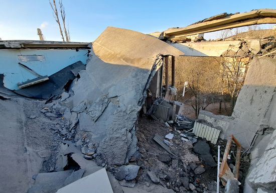 Russia Ukraine Military Operation Shelling
