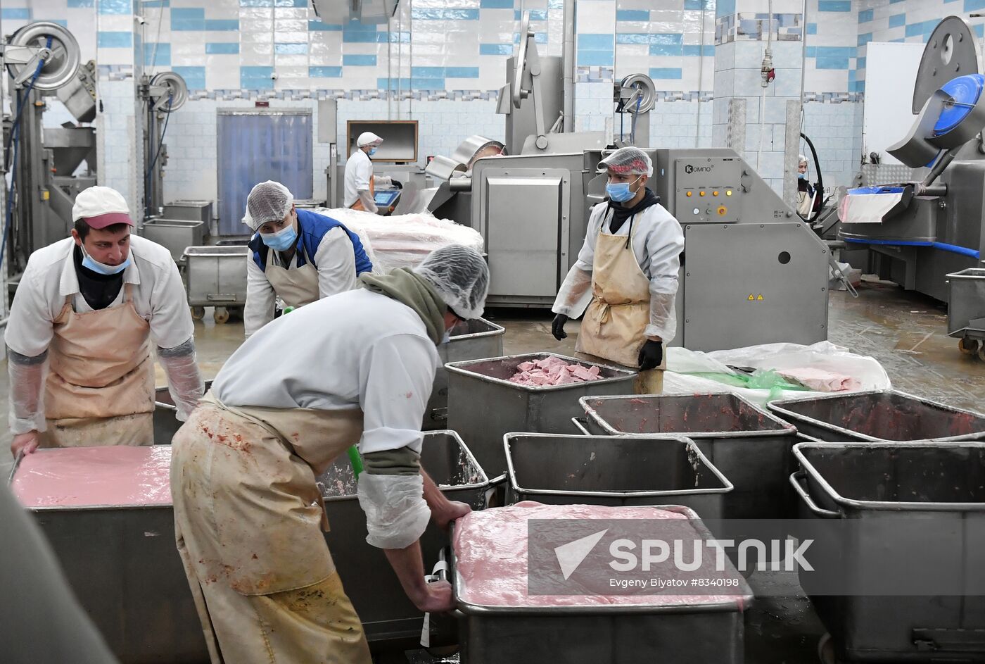 Russia Ukraine Military Operation Meat Processing Plant