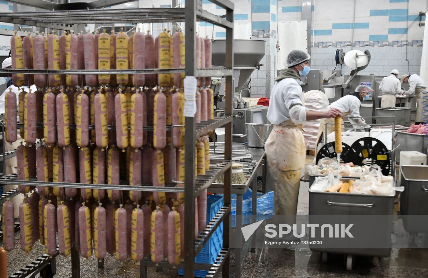 Russia Ukraine Military Operation Meat Processing Plant