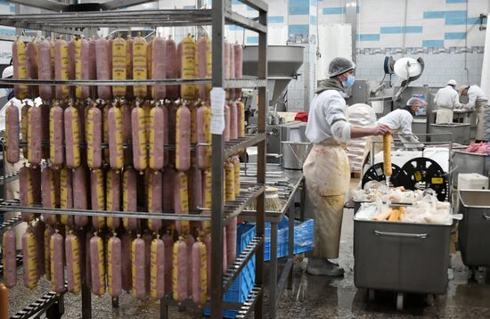 Russia Ukraine Military Operation Meat Processing Plant