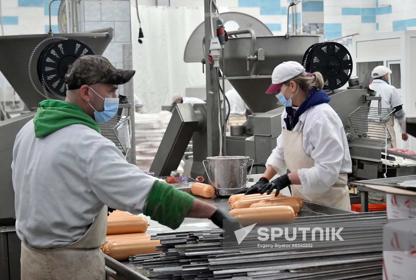 Russia Ukraine Military Operation Meat Processing Plant