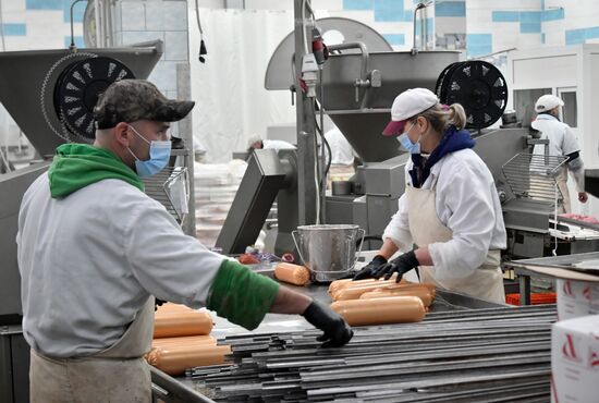 Russia Ukraine Military Operation Meat Processing Plant