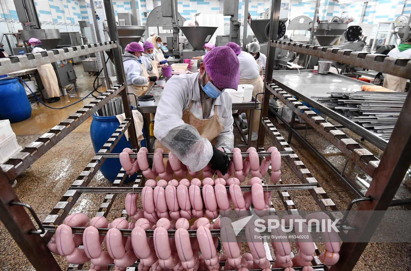 Russia Ukraine Military Operation Meat Processing Plant