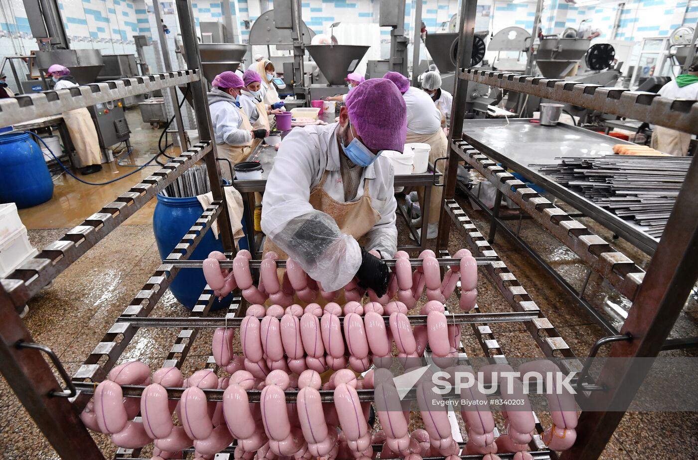 Russia Ukraine Military Operation Meat Processing Plant