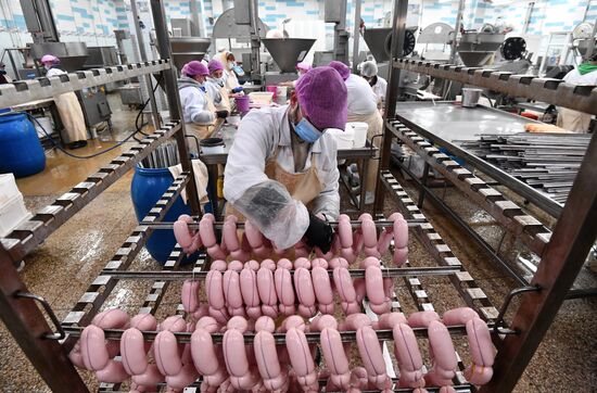 Russia Ukraine Military Operation Meat Processing Plant