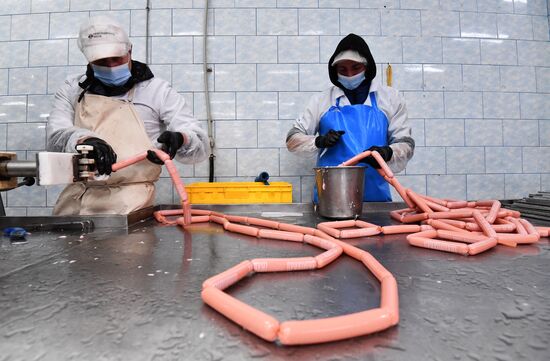 Russia Ukraine Military Operation Meat Processing Plant