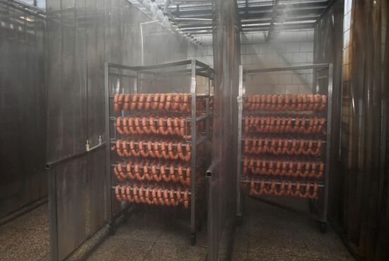 Russia Ukraine Military Operation Meat Processing Plant