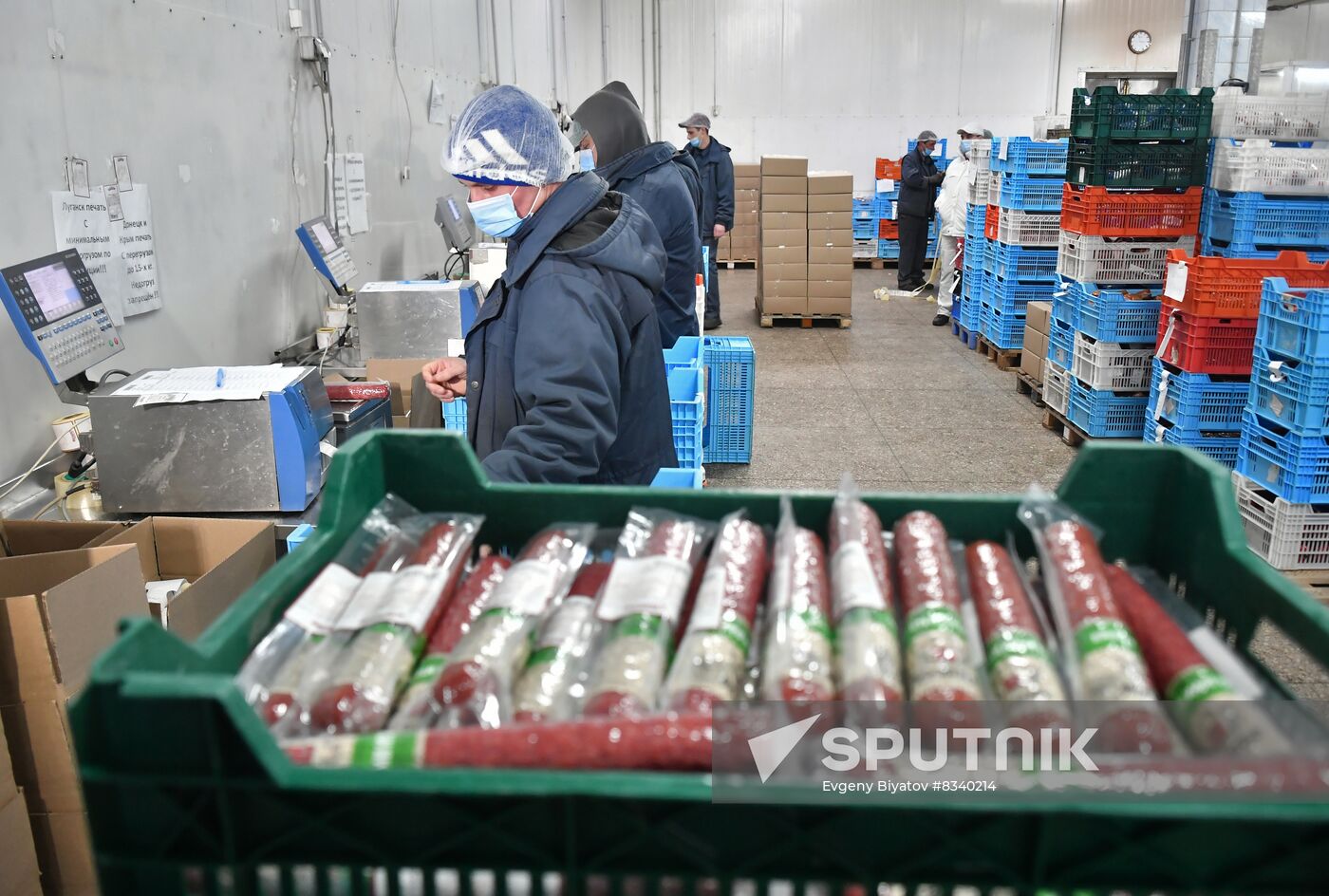 Russia Ukraine Military Operation Meat Processing Plant