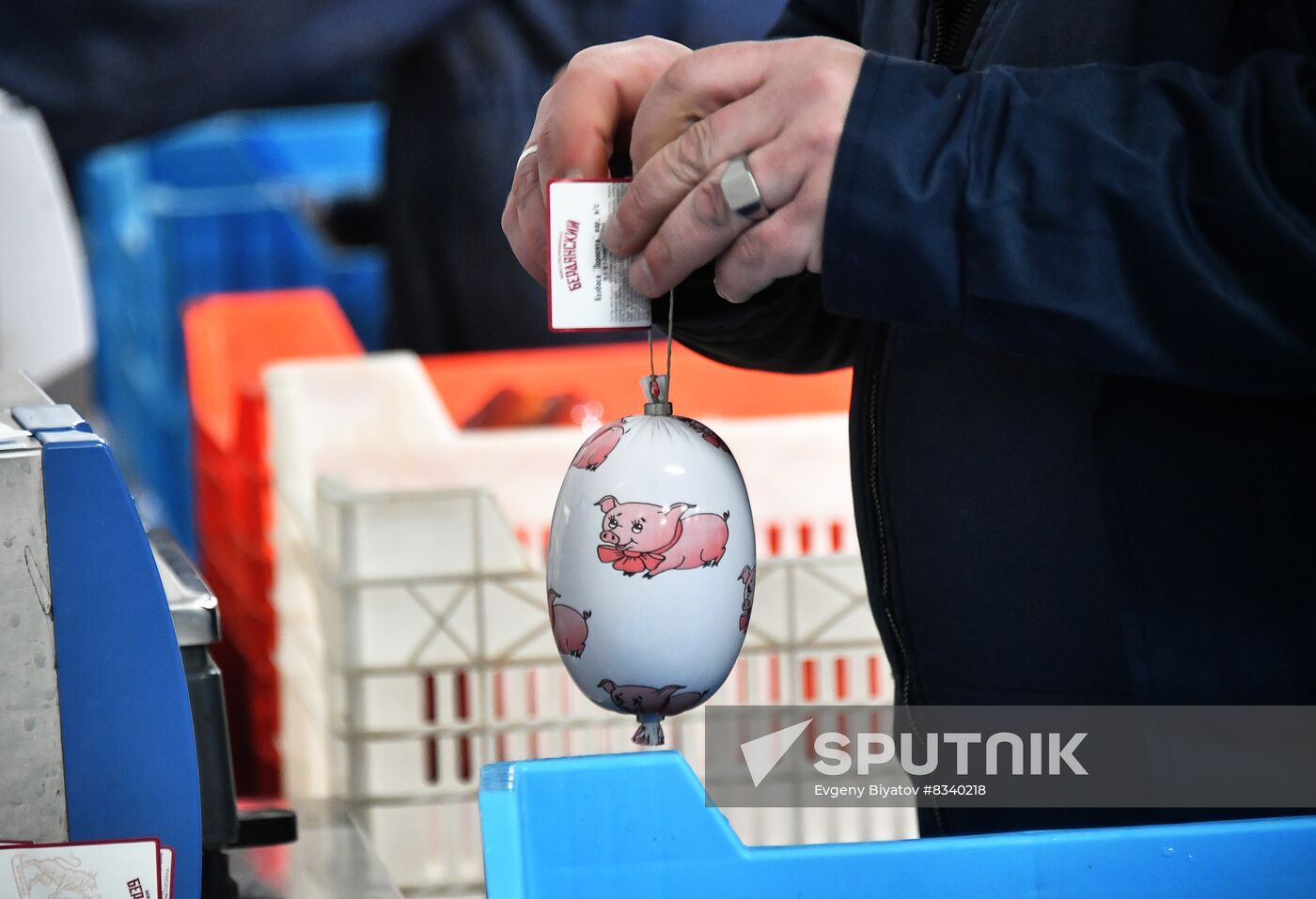 Russia Ukraine Military Operation Meat Processing Plant