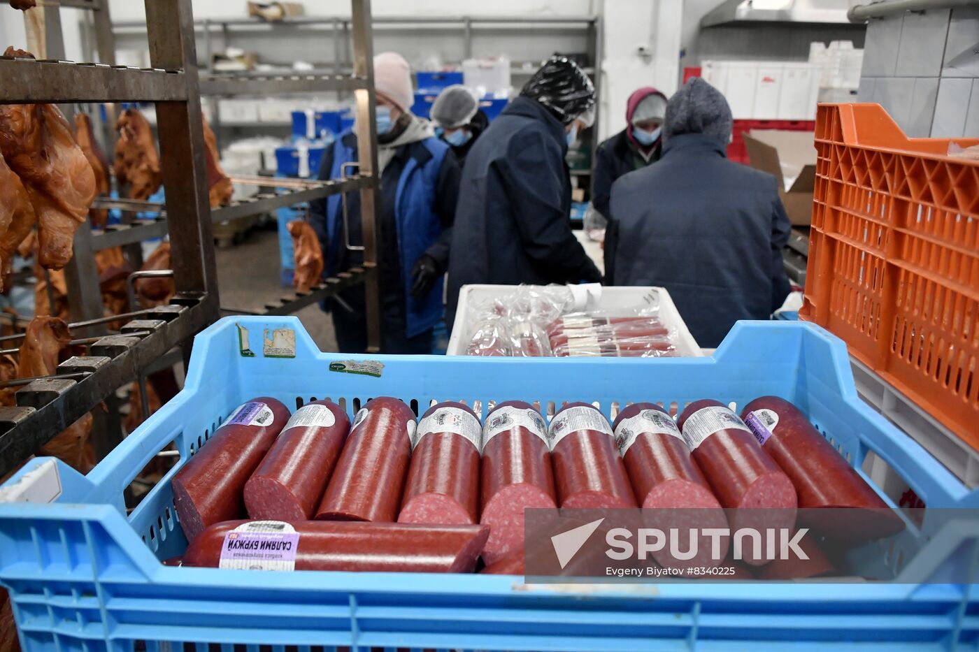 Russia Ukraine Military Operation Meat Processing Plant