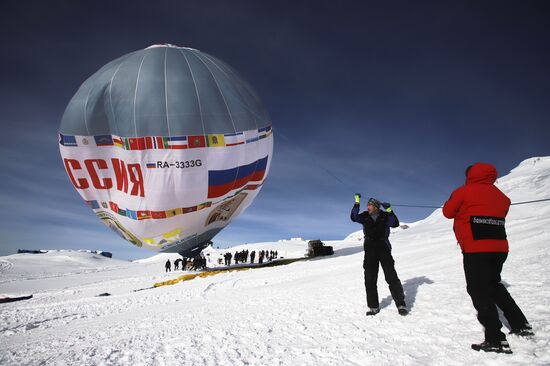 Russia Mass Balloon Flight Preparation