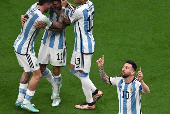 Qatar Soccer World Cup Argentina - France