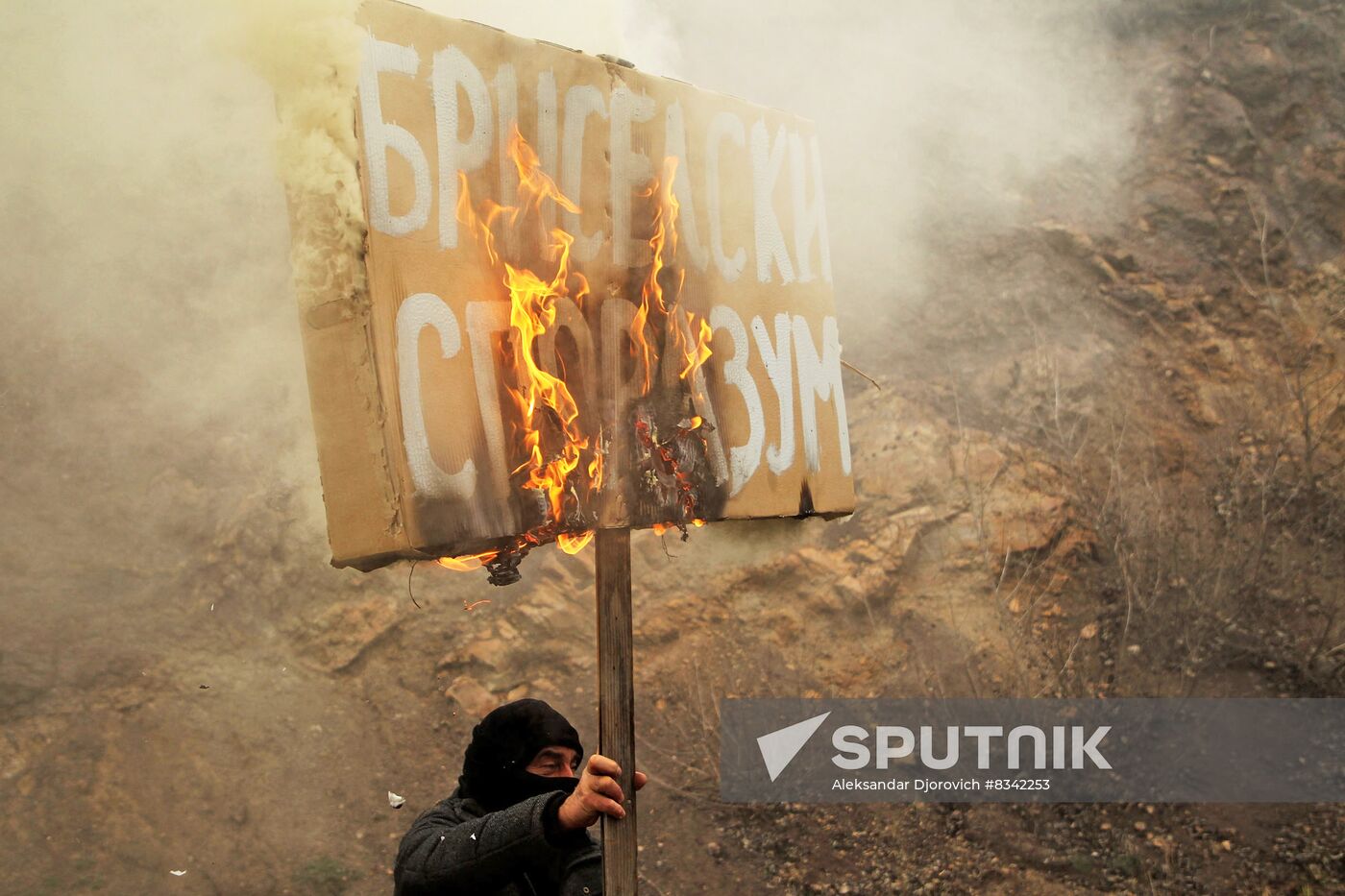 Serbia Kosovo Tensions Protest