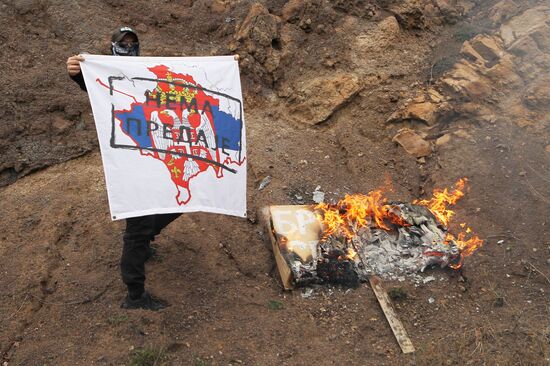 Serbia Kosovo Tensions Protest