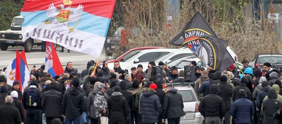 Serbia Kosovo Tensions Protest