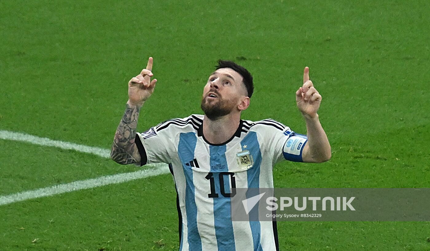 Qatar Soccer World Cup Argentina - France