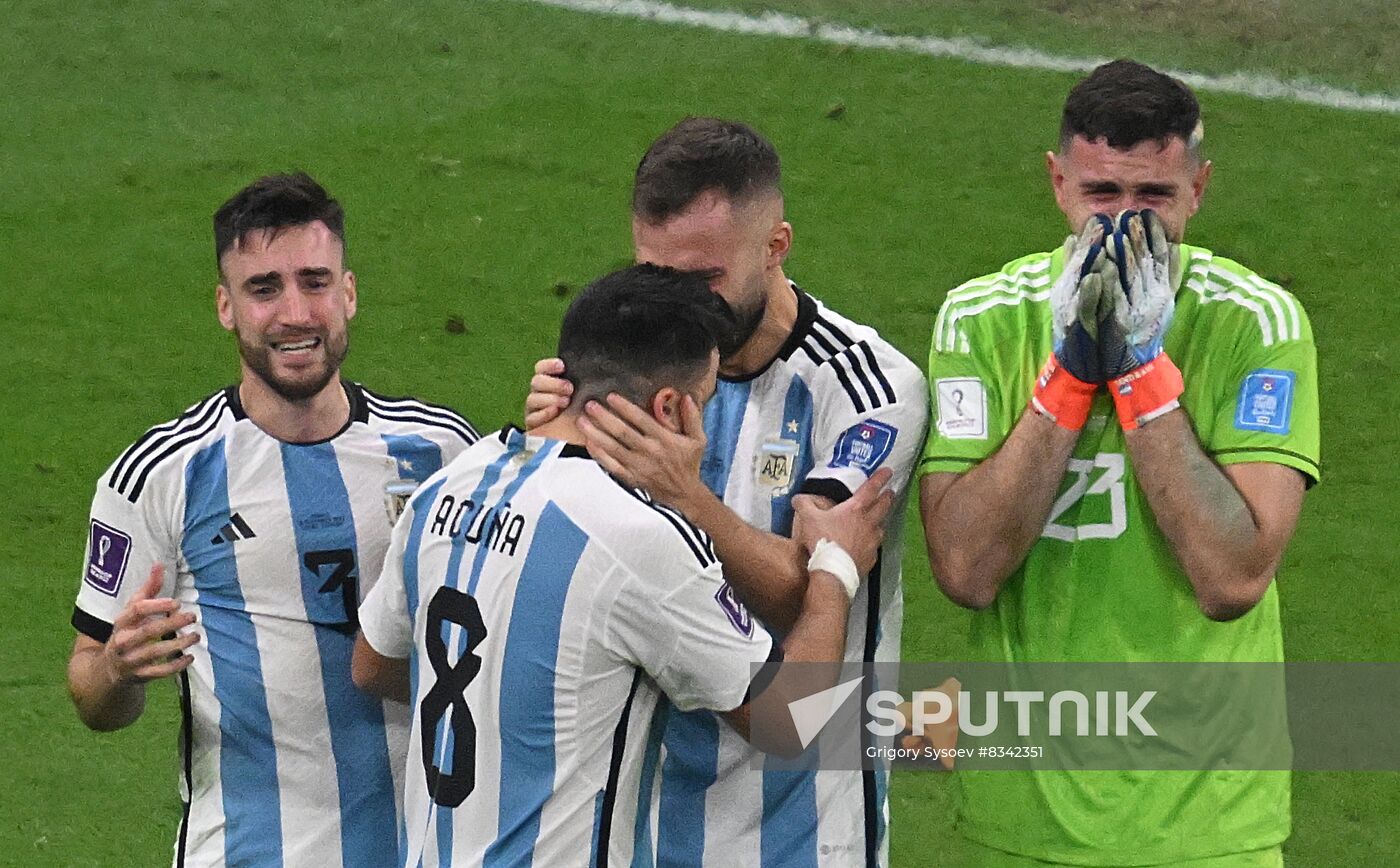 Qatar Soccer World Cup Argentina - France