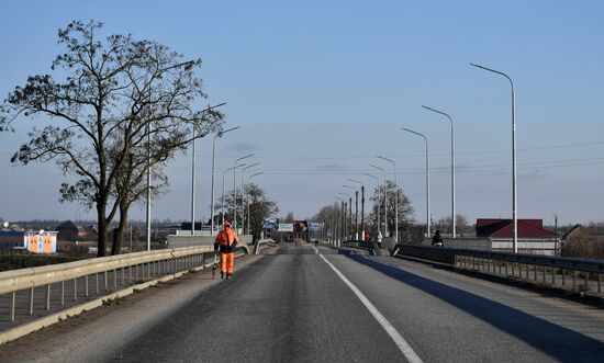 Russia Ukraine Military Operation Bridge Blowing Up