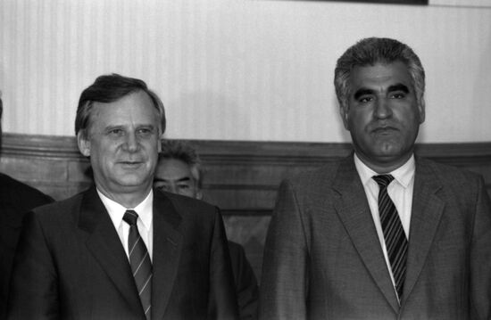 Nikolai Ryzhkov meets with Deputy Prime Minister of Afghanistan M. Manchal
