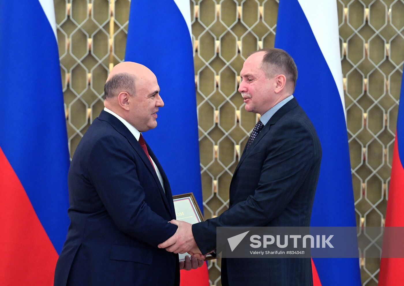 Russia Mishustin Government Awards Presentation