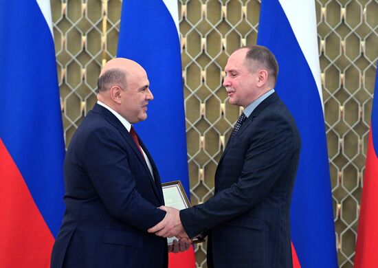 Russia Mishustin Government Awards Presentation