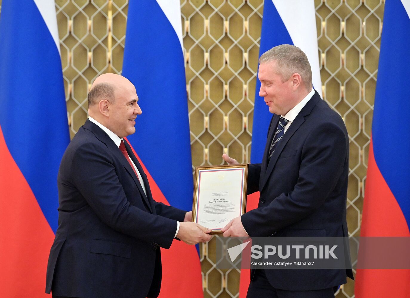 Russia Mishustin Government Awards Presentation