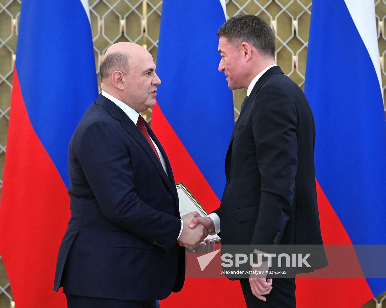 Russia Mishustin Government Awards Presentation