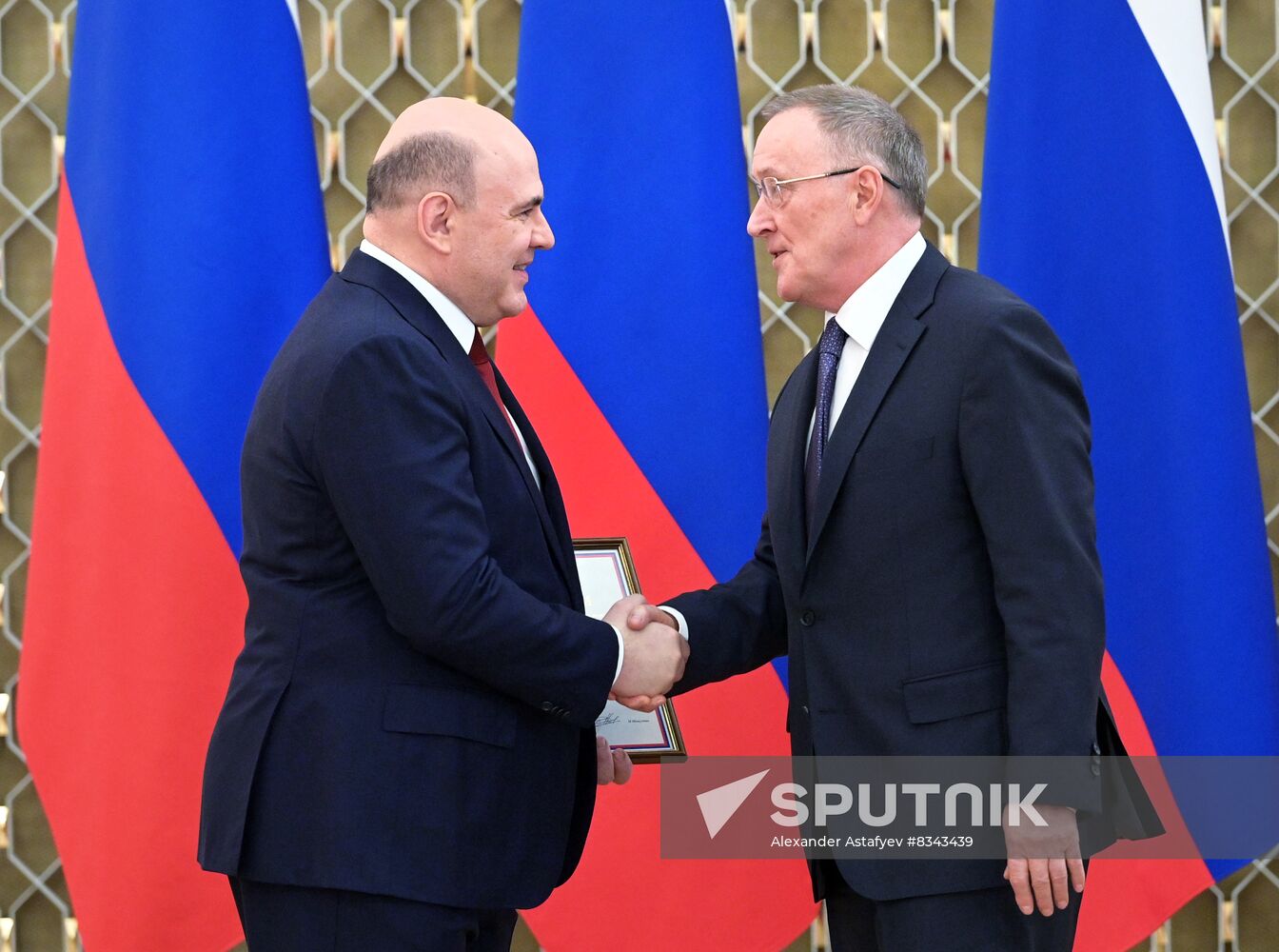 Russia Mishustin Government Awards Presentation